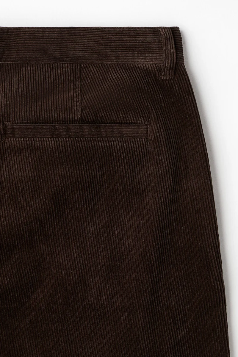 H&M  Relaxed Fit Corduroy trousers for Men | Best Price UAE